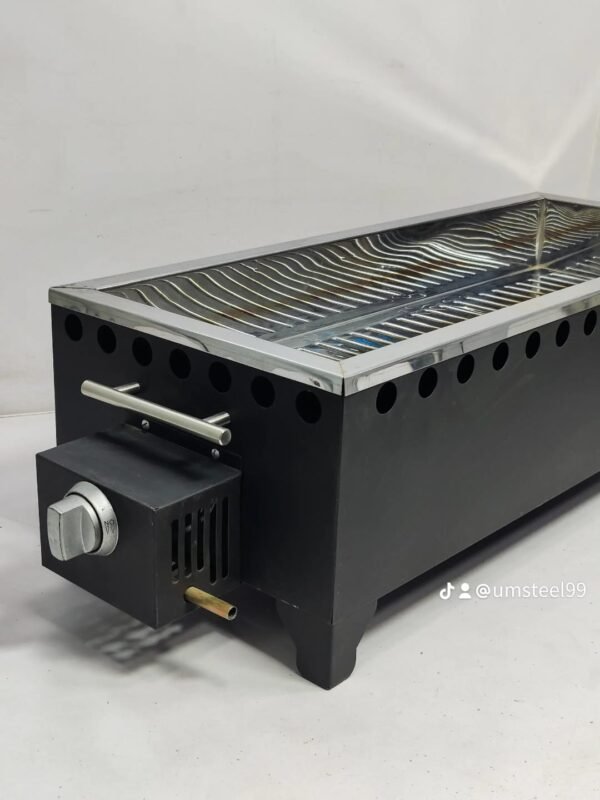 Black Matte Gas BBQ Grill (24", 30", 36") | UM Steel