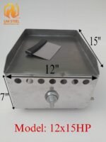 Mini commercial gas hot plate model 15x12HP by UM Steel Lahore